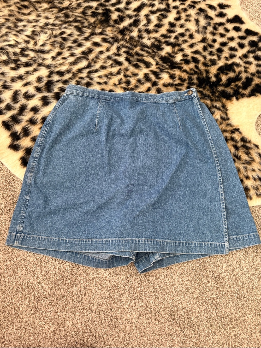 Denim Skort in Medium Blue